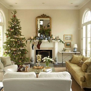 christmas traditional home