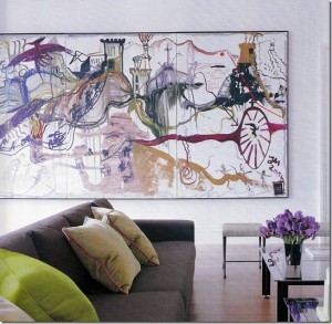 live breathe decor swirly painting