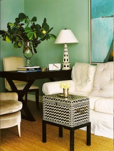 live breathe decor blue green room